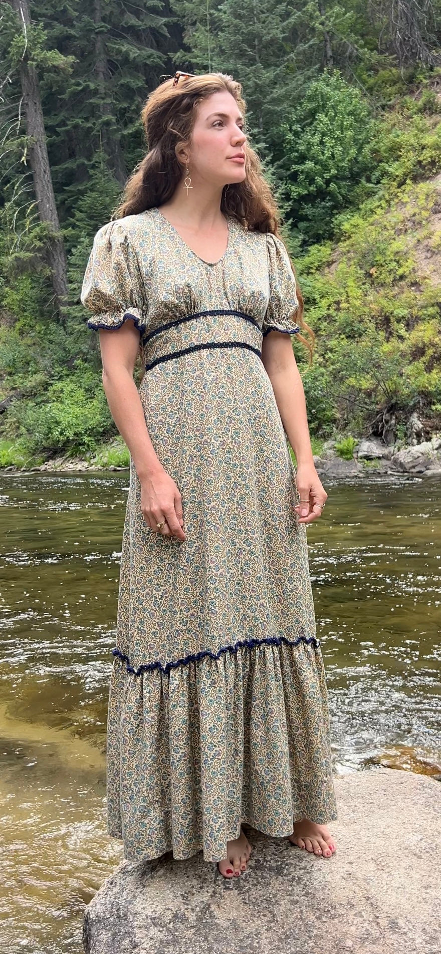 1970’s rare floral maxi