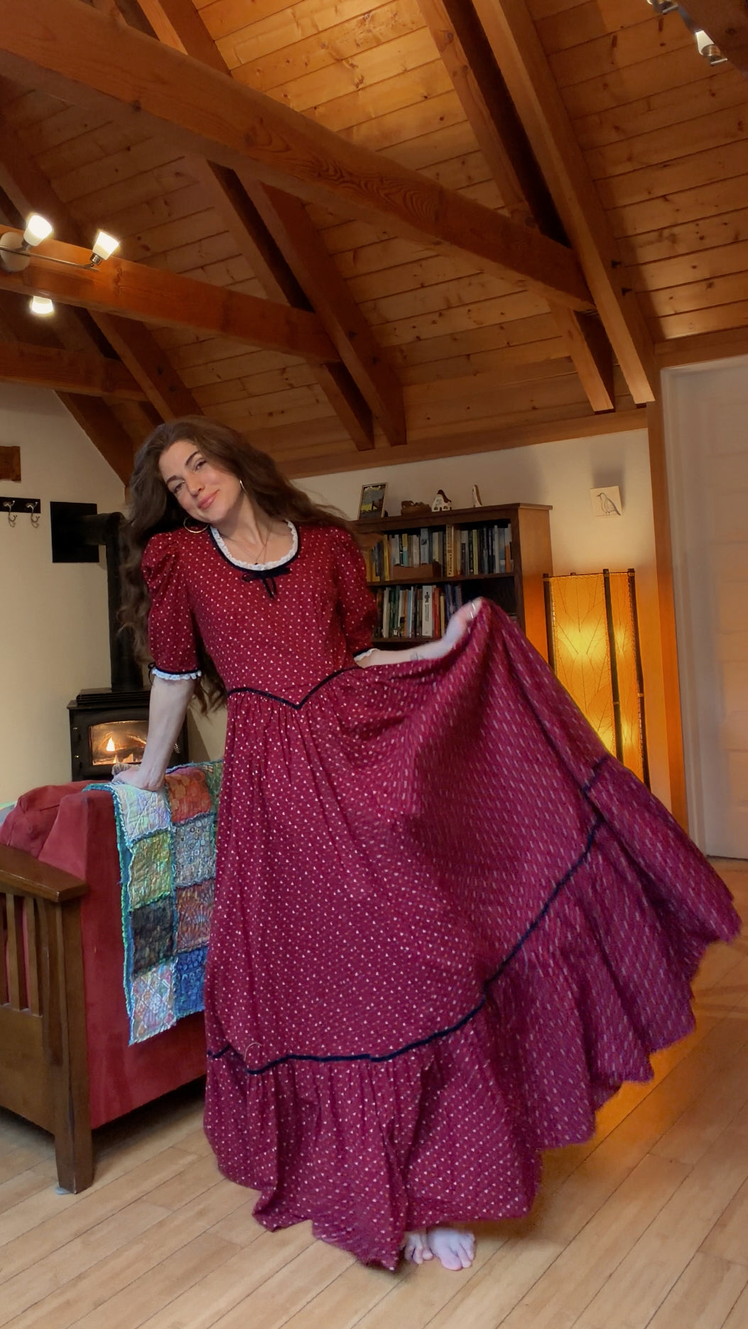 Iconic Vintage Holiday Prairie Dress