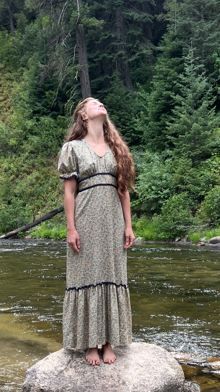 1970’s rare floral maxi