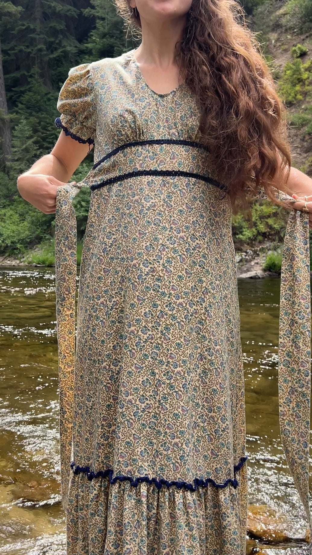 1970’s rare floral maxi