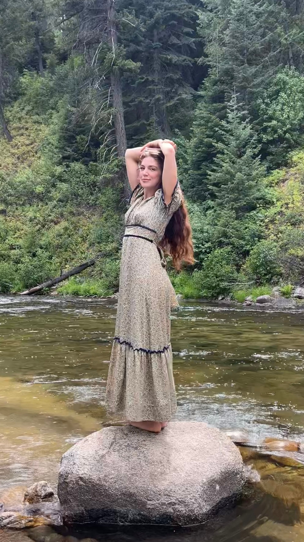 1970’s rare floral maxi