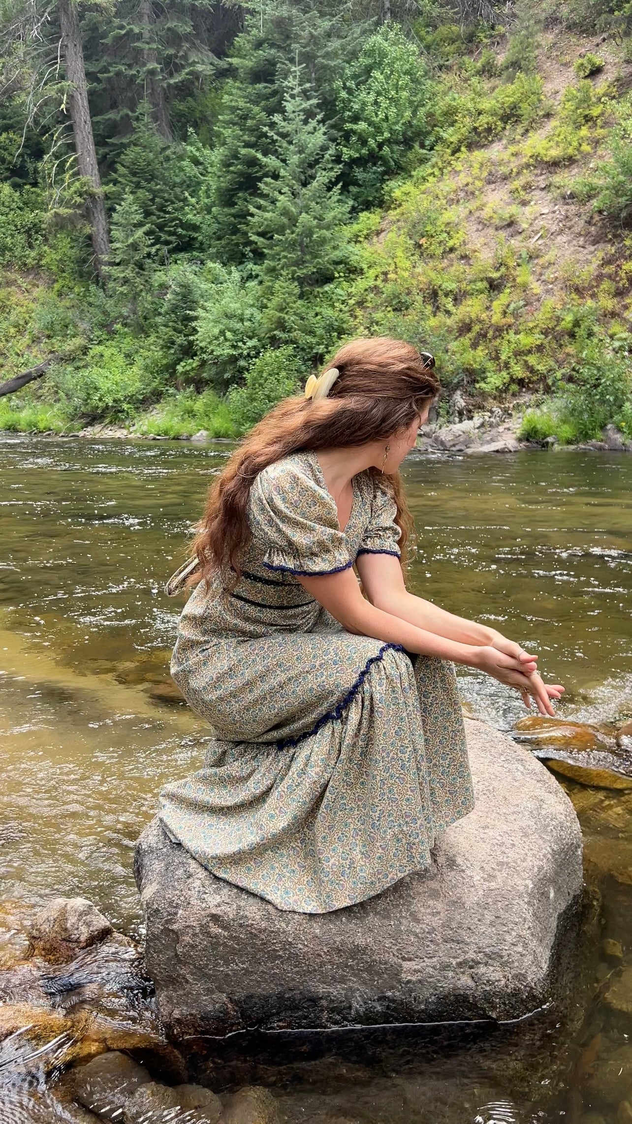 1970’s rare floral maxi