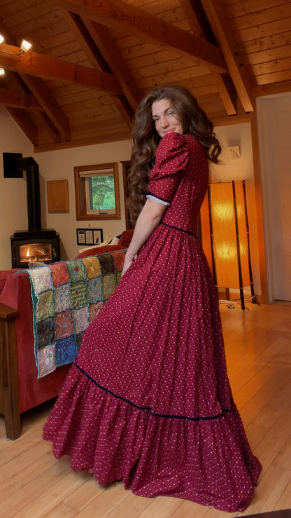 Iconic Vintage Holiday Prairie Dress