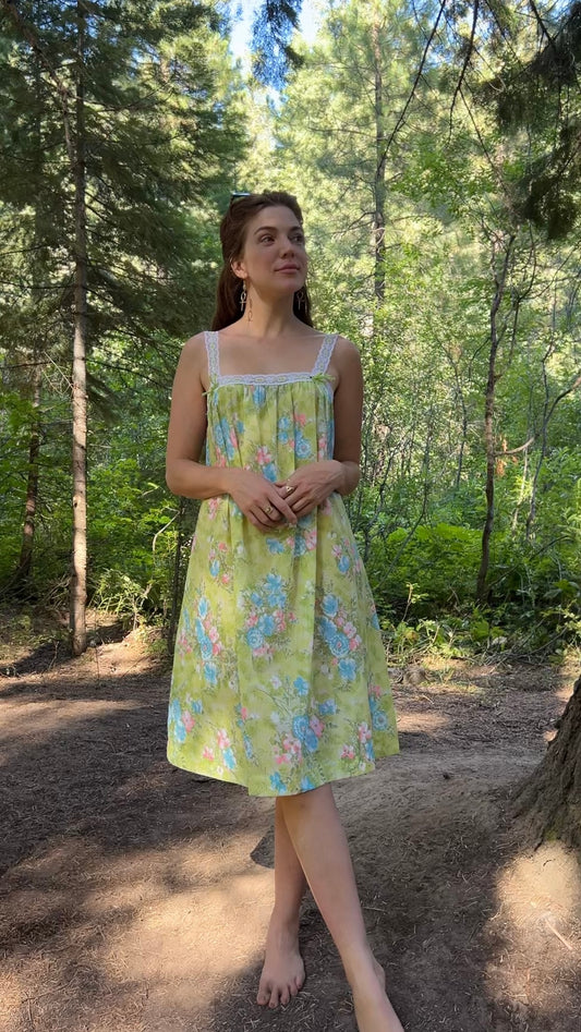 1970’s rare summer slip dress