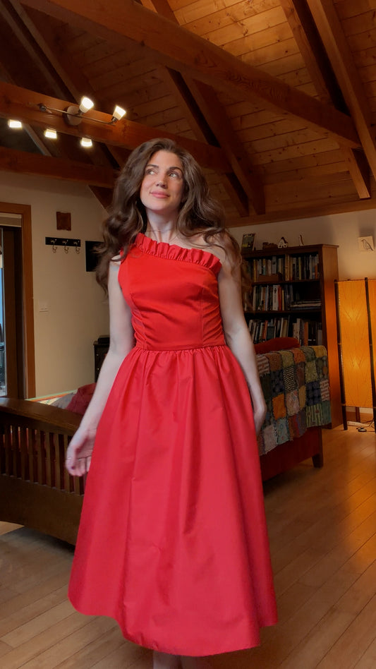 80s couture holiday cocktail dress