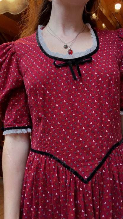 Iconic Vintage Holiday Prairie Dress
