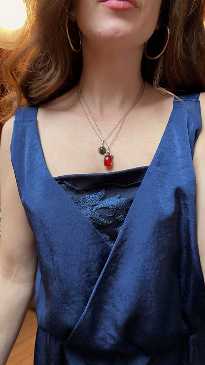 90s Satin Navy Holiday Jumpsuit