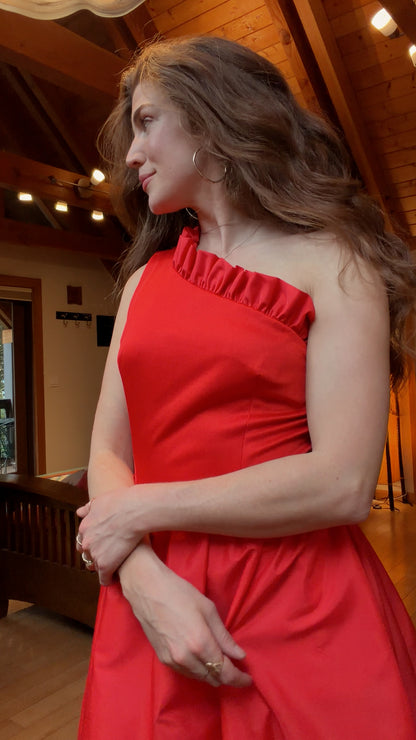 80s couture holiday cocktail dress