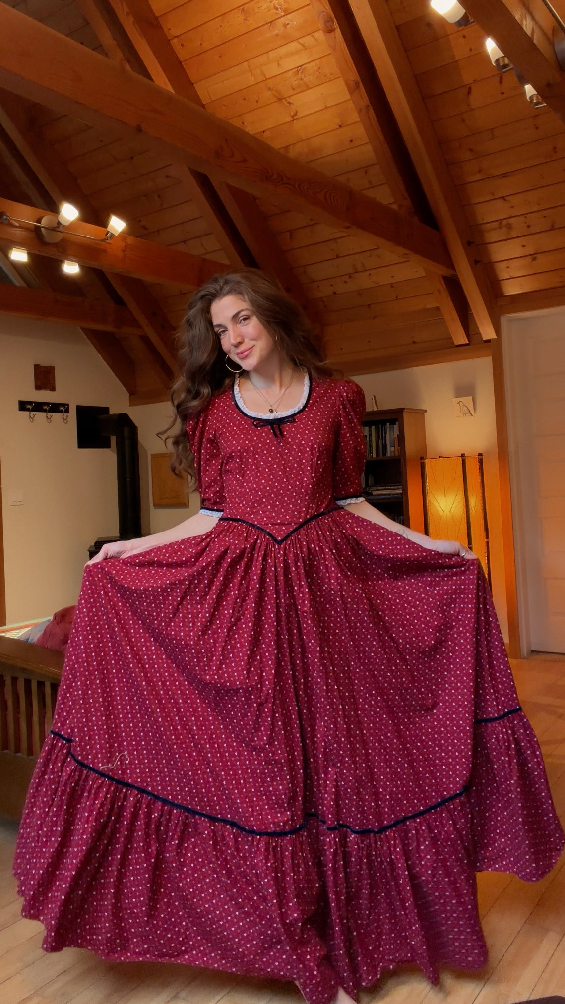 Iconic Vintage Holiday Prairie Dress