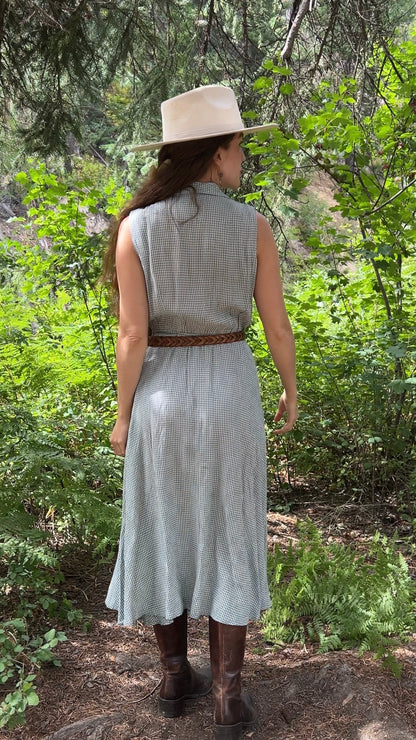 1970’s summer gingham dress