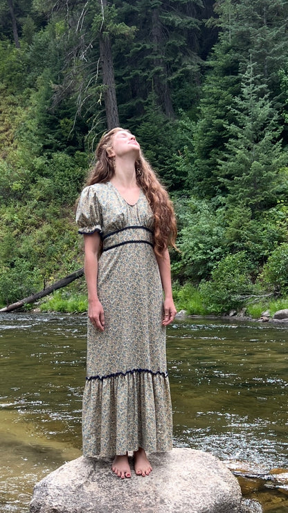 1970’s rare floral maxi