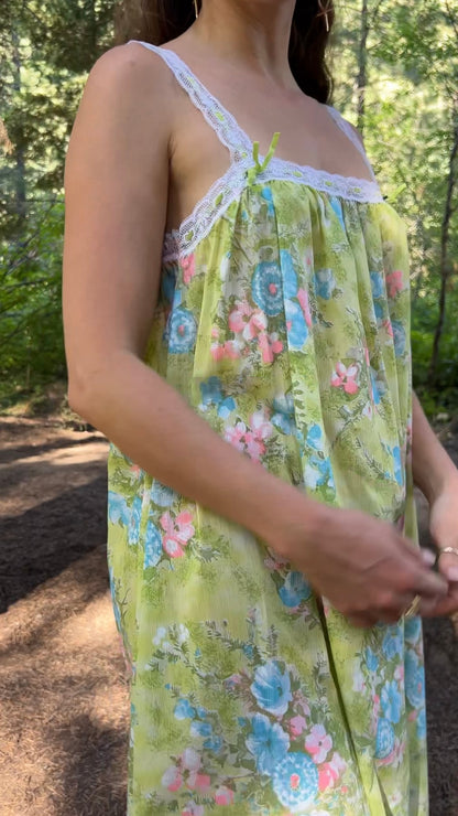 1970’s rare summer slip dress