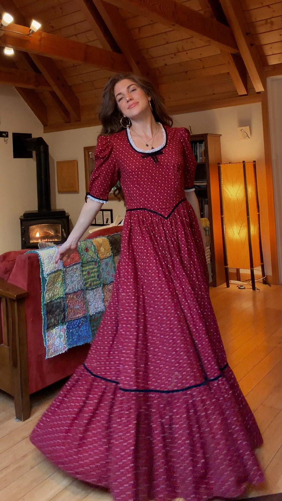 Iconic Vintage Holiday Prairie Dress