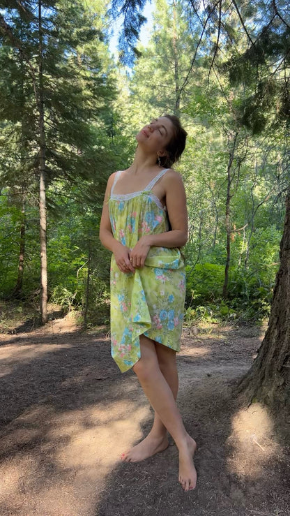 1970’s rare summer slip dress