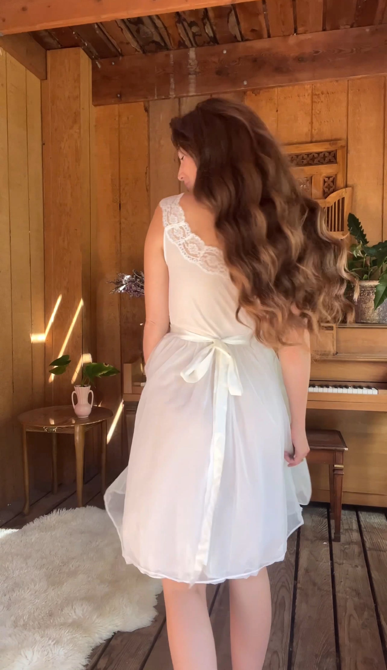 1960’s bridal peignoir nightgown